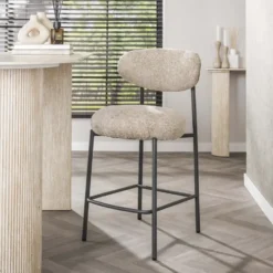 Hoyz Collection - Barstoel Round Verpakt Per 2 - Cargo Zand