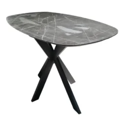 Hoyz Collection - Bartafel Kruisframe Deens Ovaal - 3D Zwart Bruin