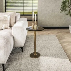 Hoyz Collection - Bijzettafel Eclipse L - Goud Antiek Finish