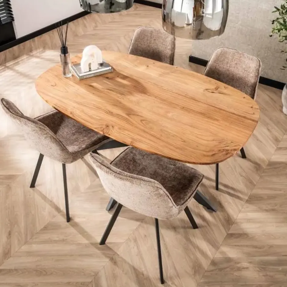 Hoyz Collection - Eetkamertafel 150 Arhus Solid - Massief Acacia Naturel