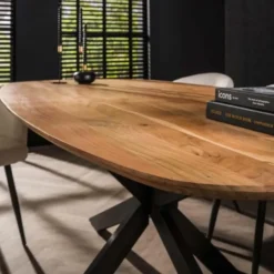 Hoyz Collection - Eetkamertafel Arhus Solid 215cm - Acaciahout - 6 personen