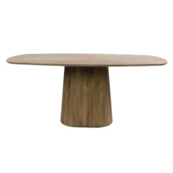 Hoyz Collection - Eettafel Wave Centro Deens Ovaal 180cm - Massief Mango Zand