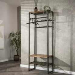 Hoyz Collection - Garderobemeubel Luno 70cm - Drift Brown