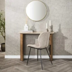 Hoyz Collection - Hal-kaptafel Romano Curvo - Keramiek Travertin