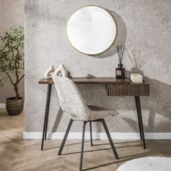 Hoyz Collection - Hal-kaptafel Carve 1 Lade - Massief Acacia Bruin
