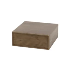 Hoyz Collection - Nachtkastje Frame Zwevend 1 Lade Set van 2 - Bruin