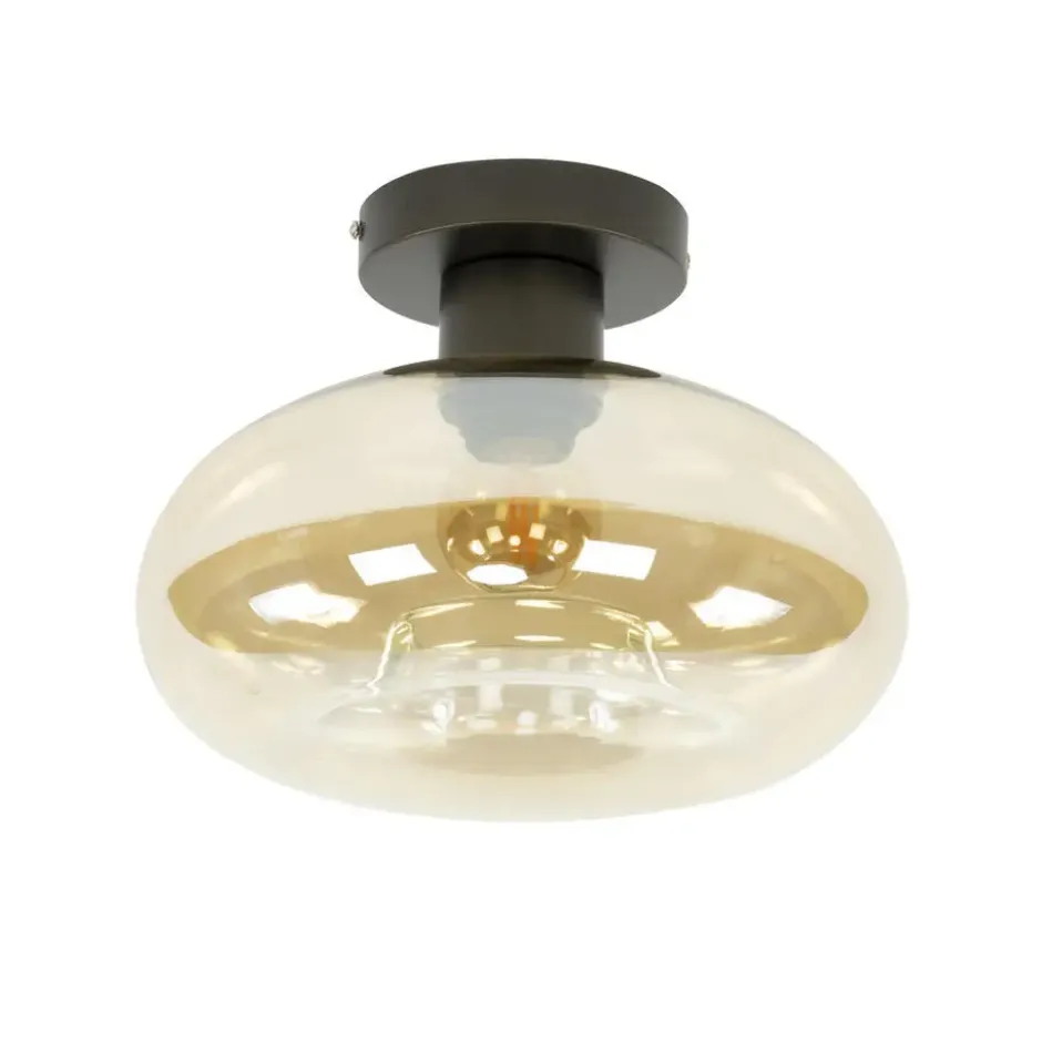 Hoyz Collection - Plafondlamp Soll 1-lichts - Amber Glas
