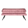 Hoyz - Eetkamerbank Raster - 180cm Breed - Roze