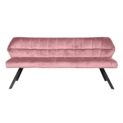 Hoyz - Eetkamerbank Raster - 180cm Breed - Roze