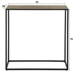 Hoyz - Haltafel iron metallic - Brons antiek