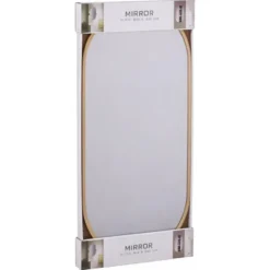 H&S Collection Spiegel Florence - 60 x 30 cm - aluminium - goud