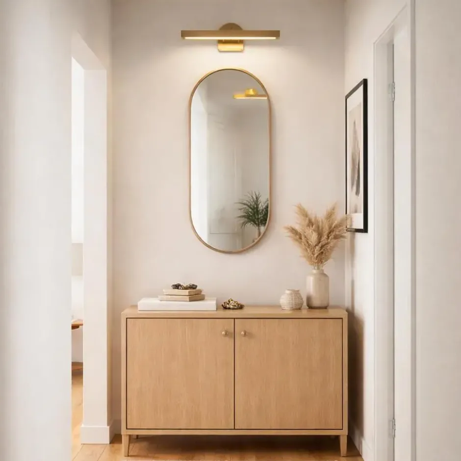 H&S Collection Spiegel Florence - 60 x 30 cm - aluminium - goud