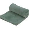 H&S Fleece Plaid - polyester - olijfgroen - 125 x 150 cm