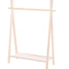 H&S Kledingrek - voor kinderen - hout - 80 x 100 cm - kapstok