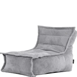 icon - Dolce Kinderzitzak Stoel - Ribfluweel Fauteuil - Grijs