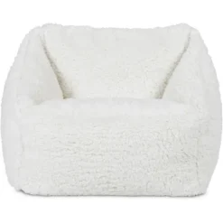 icon Kindersitzakken Teddybeer - Fleece Zitzak - Crème