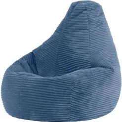 icon Kinderzitzakken Dalton - Corduroy Zitzak - Denimblauw