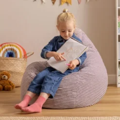 icon Kinderzitzakken Dalton - Corduroy Zitzak - Paars