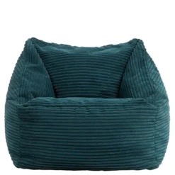 icon Kinderzitzakken Morgan - Corduroy Zitzak met Vulling - Blauwgroen