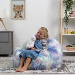 icon Kinderzitzakken - Zitzak van Imitatiebont - Unicorn