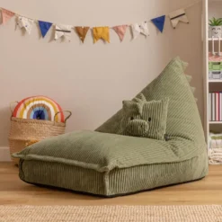 icon - Kinderzitzak Stoel Dino - Ribfluweel - Groen