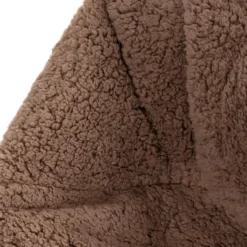 icon - Kingston Kinderzitzak Stoel - Ribfluweel - Fluffy Pluche Teddy - Mocha