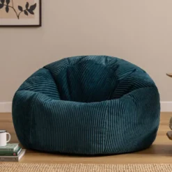 icon - Kingston XL Zitzak Fauteuil - Ribfluweel - Blauwgroen