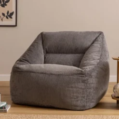 icon Zitzack Natalia - Corduroy Zitzakfauteuil - Houtskool
