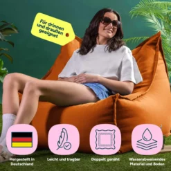 icon Zitzak Alto - Zitzak Fauteuil Buiten - Oranje