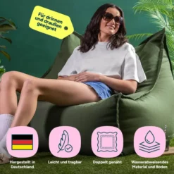 icon Zitzak Alto - Zitzak Fauteuil Buiten - Groen