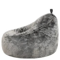 icon Zitzak Cocoon - Zitzak van Imitatiebont - Poolwolf