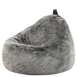 icon Zitzak Cocoon - Zitzak van Imitatiebont - Poolwolf