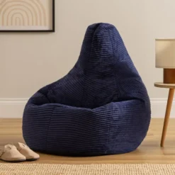 icon Zitzak Dalton - Corduroy Zitzak Volwassenen - Marineblauw