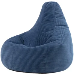 icon Zitzak Dalton - Corduroy Zitzak Volwassenen - Denimblauw