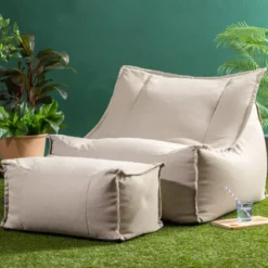 icon Zitzak en Poef Alto - Zitzak Fauteuil Buiten - Beige