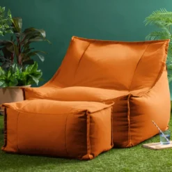 icon Zitzak en Poef Alto - Zitzak Fauteuil Buiten - Oranje