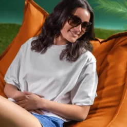 icon Zitzak en Poef Alto - Zitzak Fauteuil Buiten - Oranje