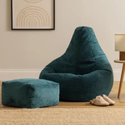icon Zitzak en Poef Dalton - Corduroy Zitzak - Blauwgroen