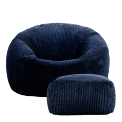 icon Zitzak en Poef Kingston - Corduroy Zitzak - Donkerblauw