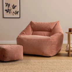 icon Zitzak en Poef Natalia - Corduroy Zitzak - Roze