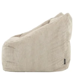 icon Zitzak en XL Poef Natalia - Corduroy Zitzak - Beige