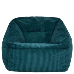 icon Zitzak en XL Poef Natalia - Corduroy Zitzak - Blauwgroen