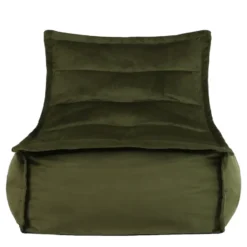 icon Zitzak Lounger Dolce - Fluwelen Zitzak - Olijfgroen