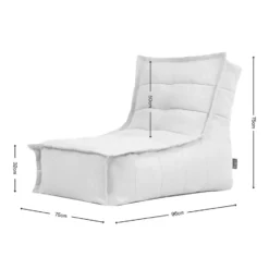 icon Zitzak Lounger Dolce - Zitzak Buiten - Grijs