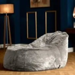 icon Zitzak Lounger Dream - Zitzak van Imitatiebont - Poolwolf