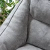 icon Zitzak Natalia - Chenille Zitzak Fauteuil - Grijs