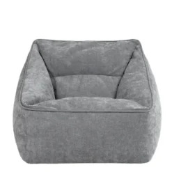 icon Zitzak Natalia - Chenille Zitzak Fauteuil - Grijs