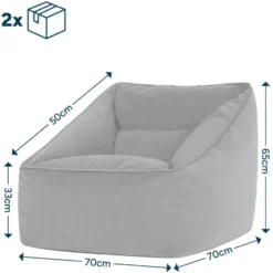 icon Zitzak Natalia - Fluwelen Zitzakfauteuil - Oud roze