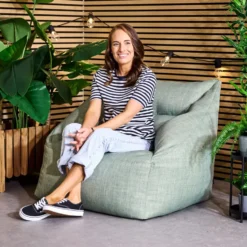 icon Zitzak Natalia - Zitzak Fauteuil Buiten - Saliegroen