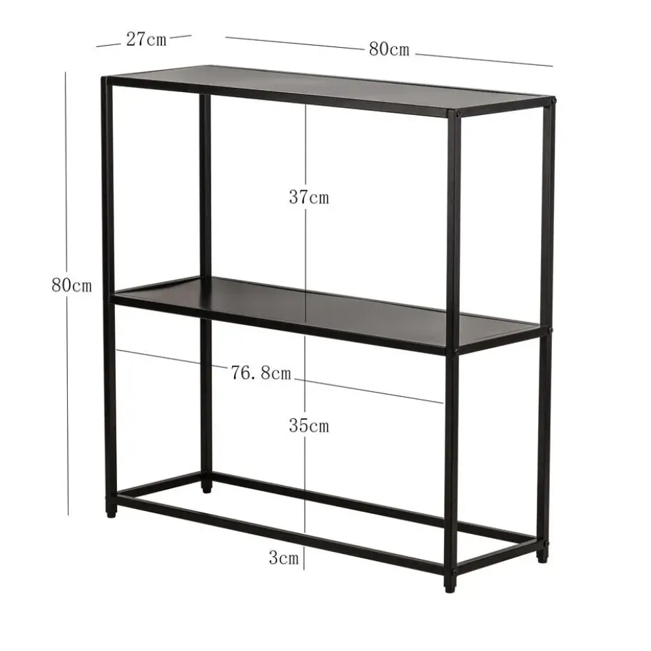 Industriële zwarte metalen consolestijl